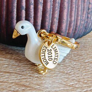 Juicy Couture Golden Egg Goose Charm Rare 2010 Enamel Fairytale